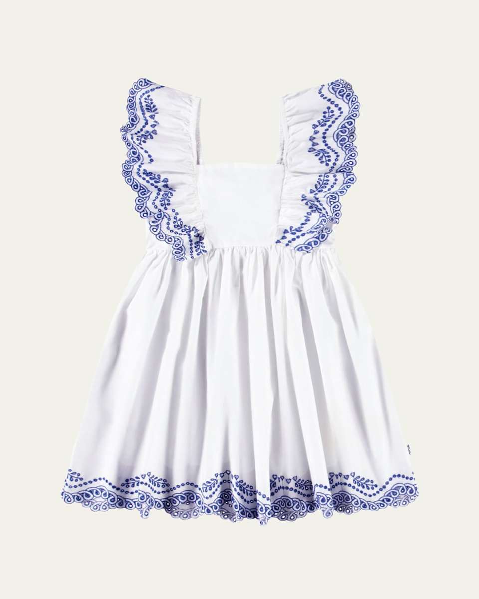 Girl's Clementine Ruffle Dress, Size 3T